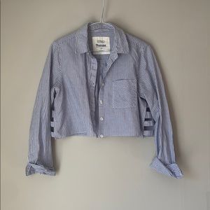 Reworked striped button up